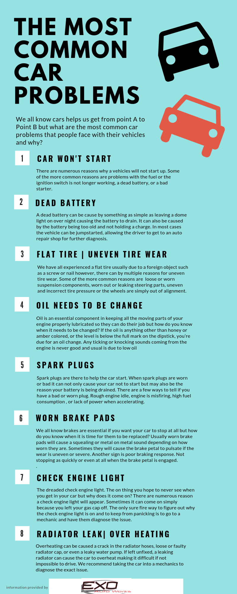 The Most Common Car Problems | Colorado Springs Auto Repair - EXO Auto ...